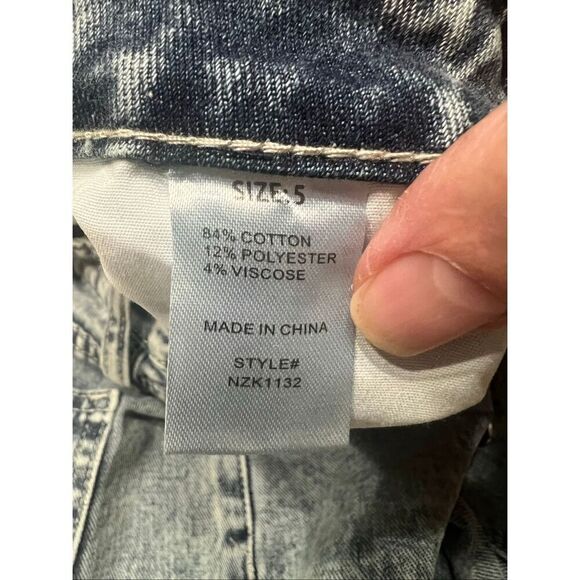 Fashion Nova Wide Leg Silver Ringlets Jeans Sz 5 NWT - Picture 4 of 8